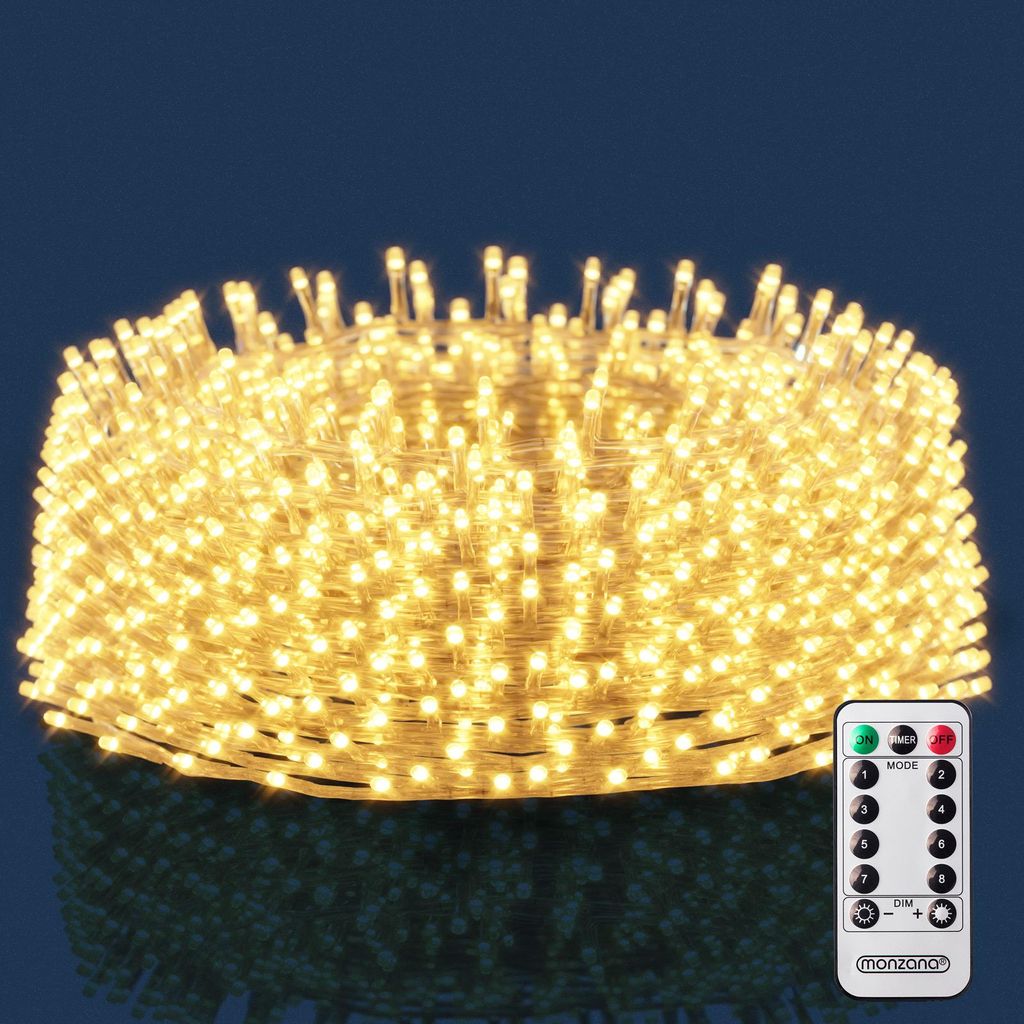 Deuba Guirlande lumineuse 200 LED Blanc chaud 10m Image du produit 