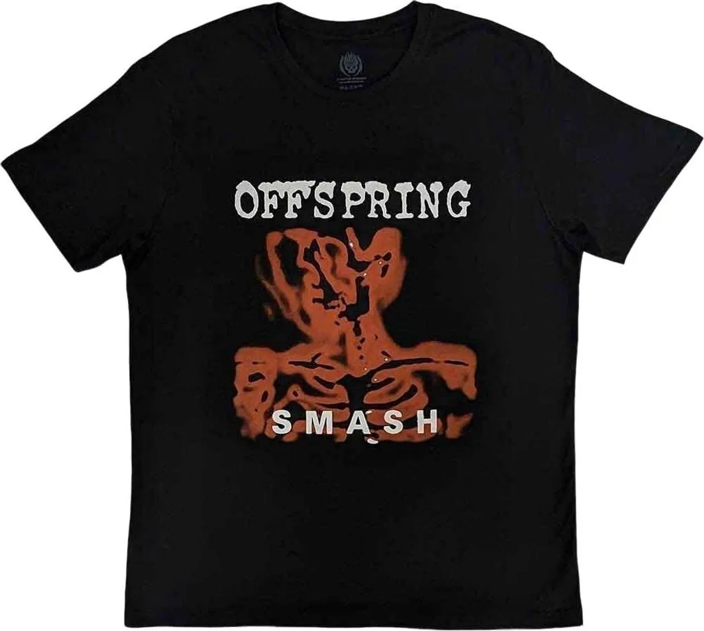 T-shirt noir The Offspring Smash album punk rock taille S pour homme