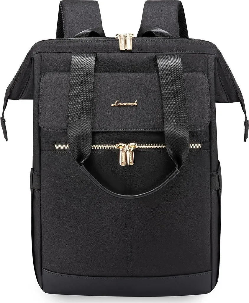 Backpack femme ordinateur 15,6 pouces noir - Sac à dos City imperméable