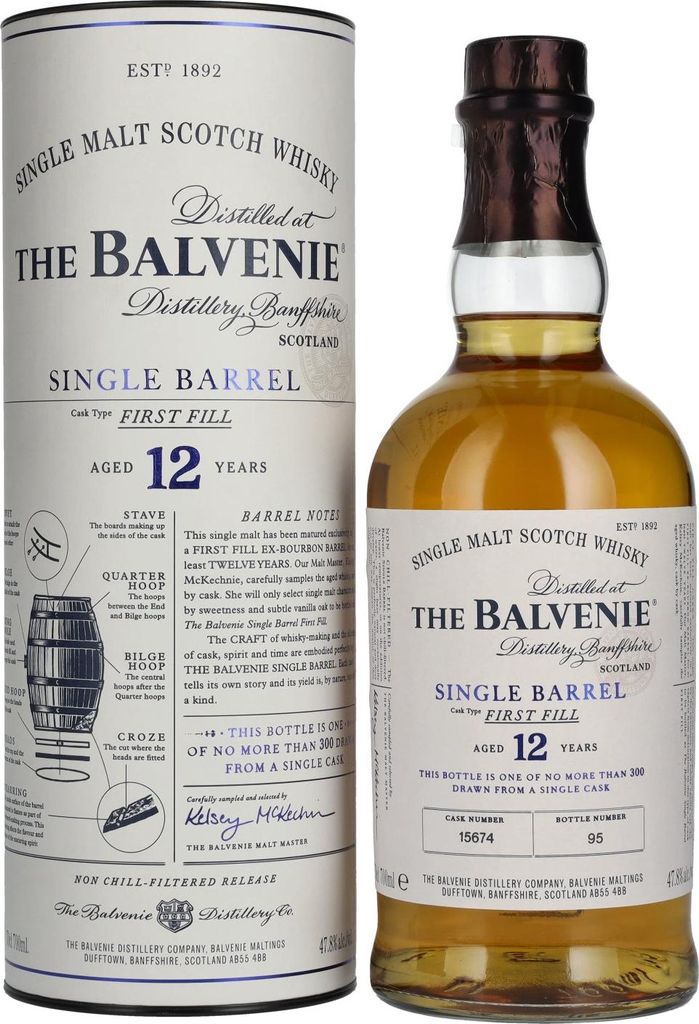 Balvenie Single Barrel 12 Jahre - Single Malt Scotch Whisky Produktbild 