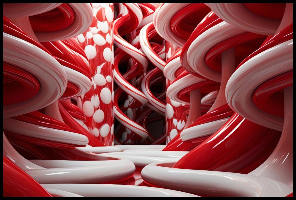 Plakat 91,5x61cm Rote Wirbel
