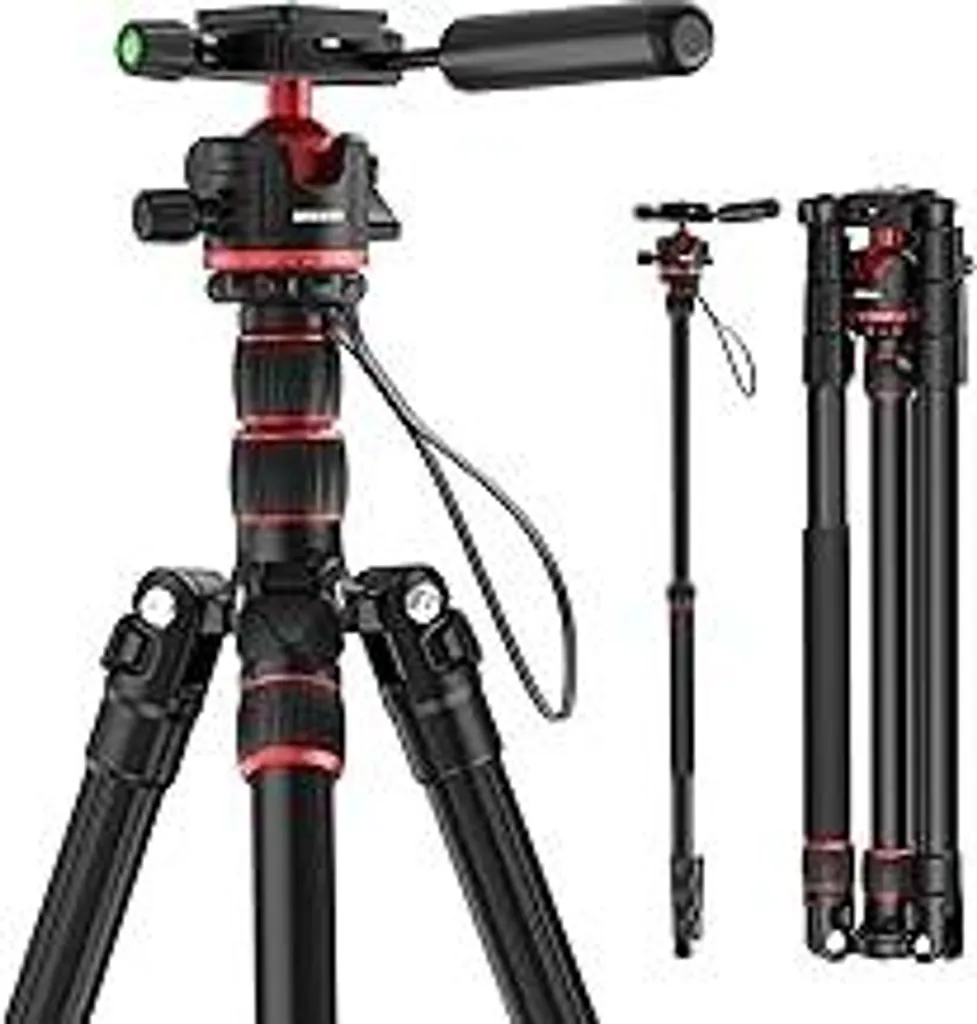 NEEWER TP08 Treppiede Alluminio 196cm - Monopiede 2-in-1 per Reflex