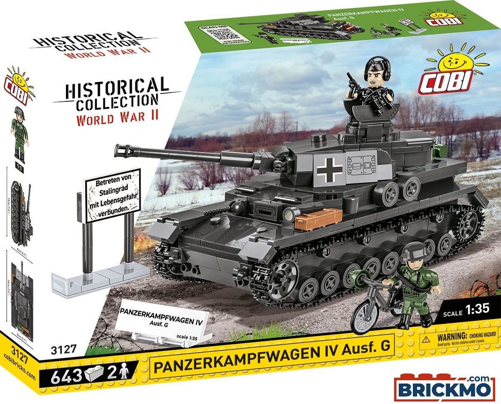 Cobi Historical Collection World War II 3127 Panzer IV Image du produit 