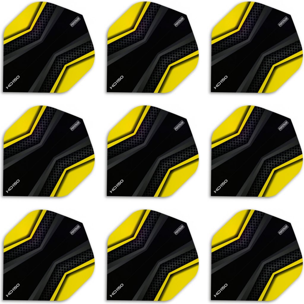 3 Set = 9 Dart Flight Pentathlon X-Wing Black 150 Mikron Dart Flights Flight Standard Extra Stark