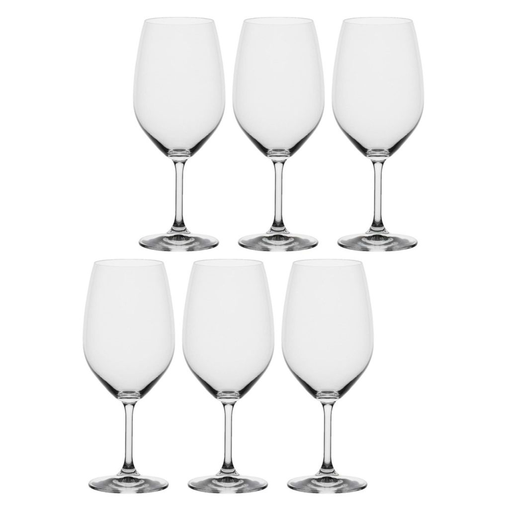 LA PORCELLANA BIANCA NOVELLO Set of 6 Bordeaux Wine Glasses 620 ml