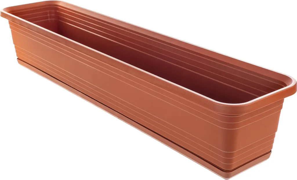 Pot de Fleurs de Balcon 80cm KADAX avec Fixation Robuste Style Pierre - 9