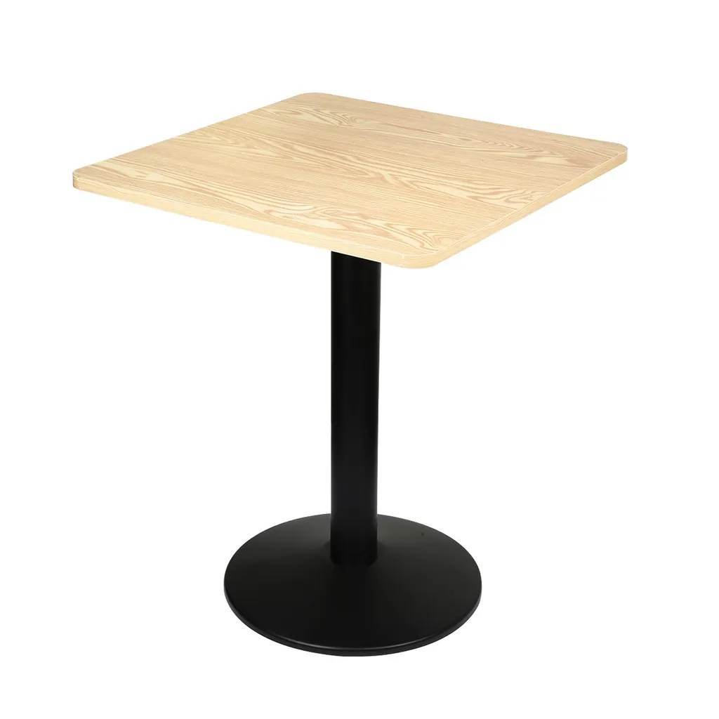 Table d'appoint 60x60x75cm en métal robuste - Table bistrot jardin stable