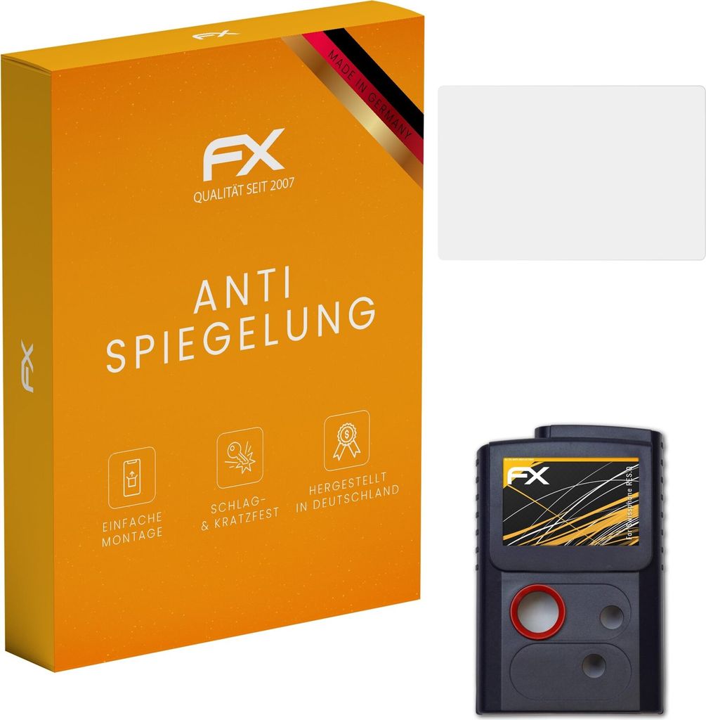 atFoliX FX-Antireflex 3x Schutzfolie kompatibel mit Swissphone RES.Q Displayfolie