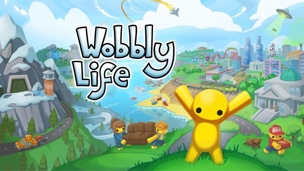 Nintendo Wobbly Life Switch Spiel Sandkasten Kooperatives Abenteuer Multiplayer