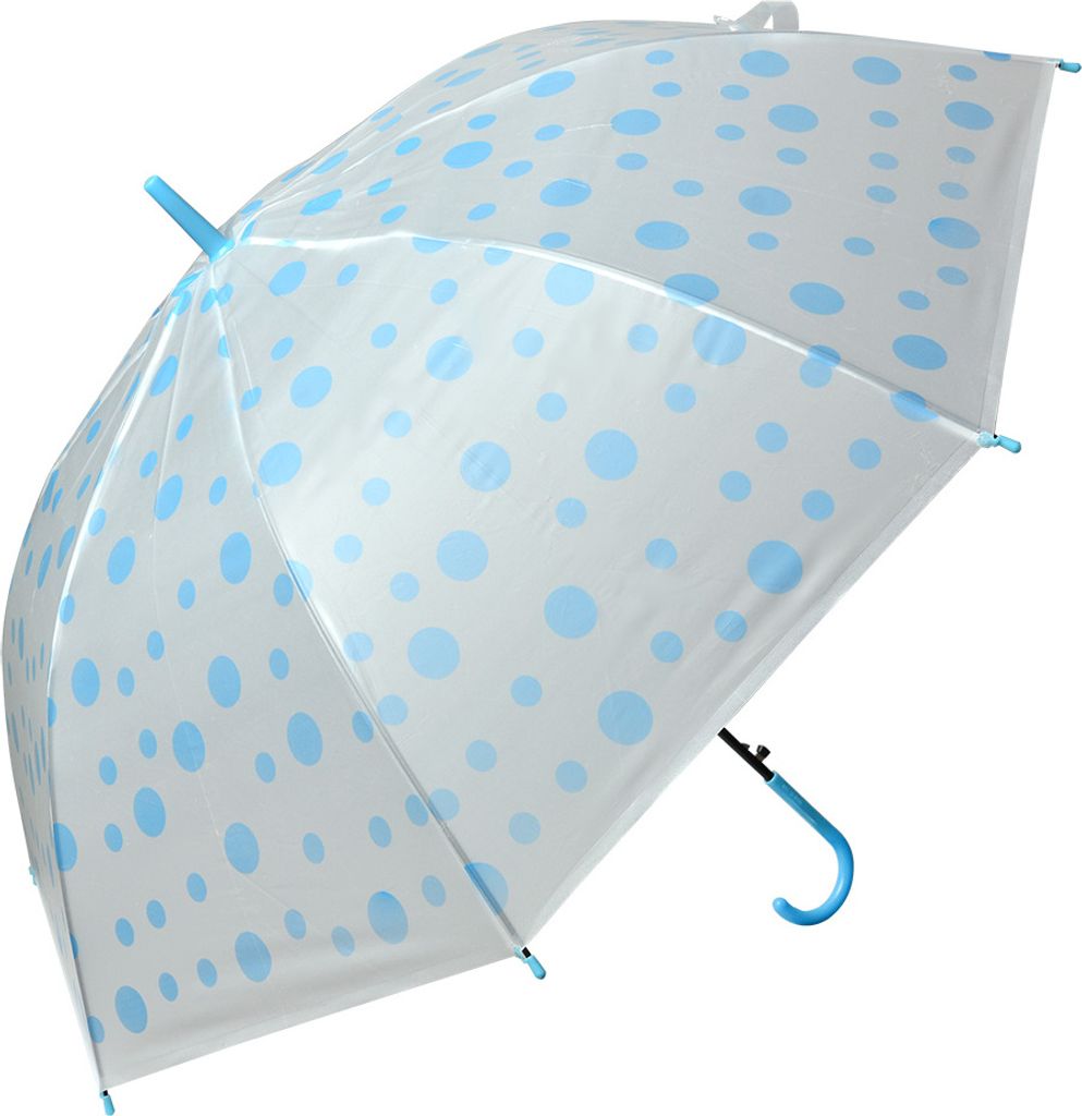 Clayre & Eef Kinderregenschirm Ø 88x71 cm Blau Weiß Kunststoff