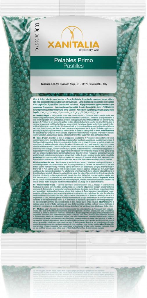 Wax Peelable grüne Chlorophyll-Tabletten Xanitalia 800 g Produktbild 