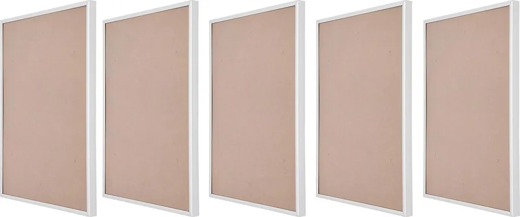 Lot de cadres muraux minimalistes gris clair pour affiches et posters