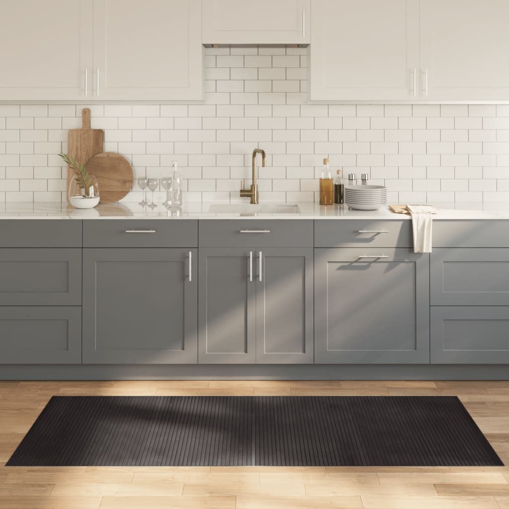 "2026 Promotion" Moderne Teppich Rechteckig - Dunkelbraun 80x200 cm Bambus - Designerteppiche CC22875