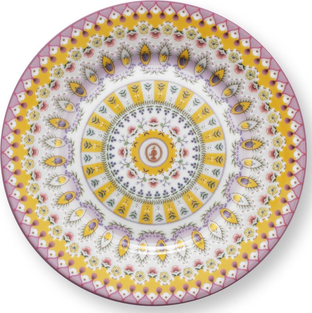 PIP STUDIO Lily&Lotus Moon Delight Yellow Teller 17cm