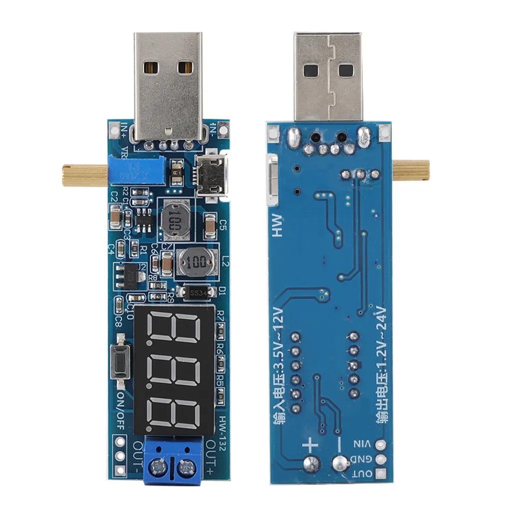 Modulo regolatore di tensione, modulo di stabilizzazione della tensione, modulo USB Boost, modulo step up, modulo regolatore di tensione dell'alimentazione - 4