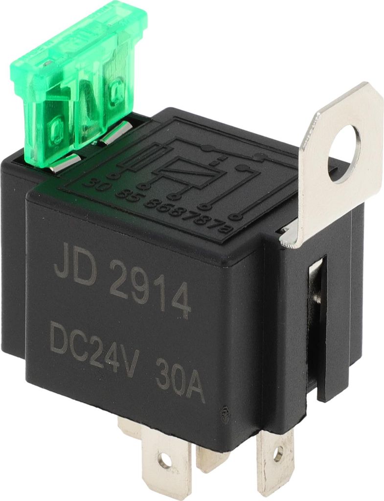 5 Pins 24V 30A Auto-Relais mit Metall-Aufhängeloch Mehrzweck Wasserdichtes Auto-Relais 1 Stk