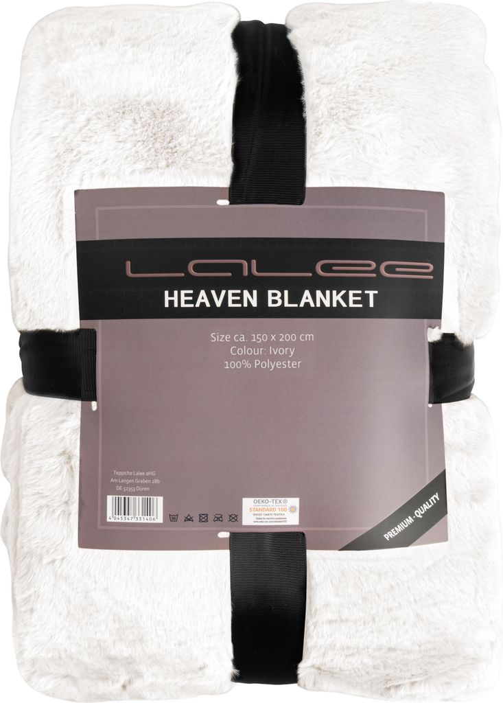 150x200 Kuscheldecke HEAVEN HEB 800 von Lalee ivory | Produktbild 