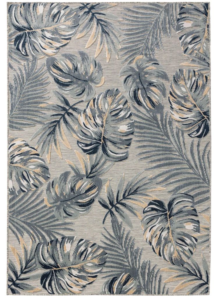 In- & Outdoor-Teppich Flora Multicolor 200x300 cm Outdoor Rechteckig Muster Kurzflor benuta