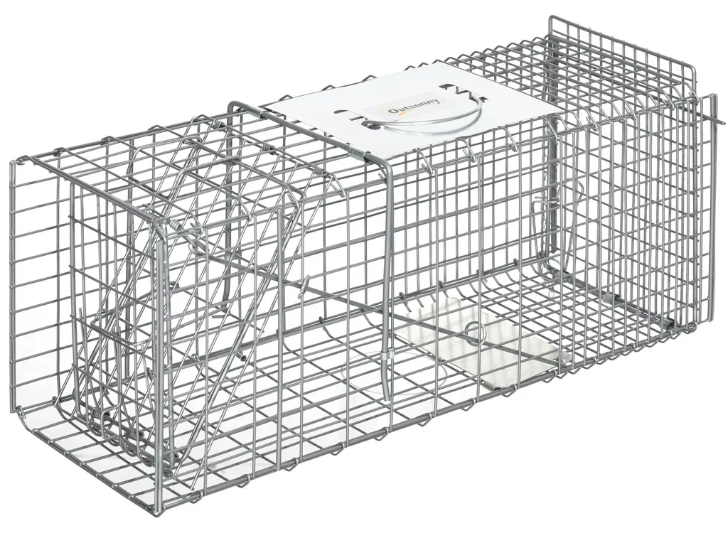 Piège à rat à 2 portes et cage de capture pour rongeurs en métal résistant