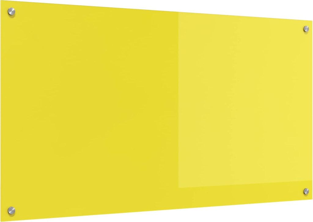 Küchenrückwand Gelb 110 x 60 cm Gehärtetes Glas