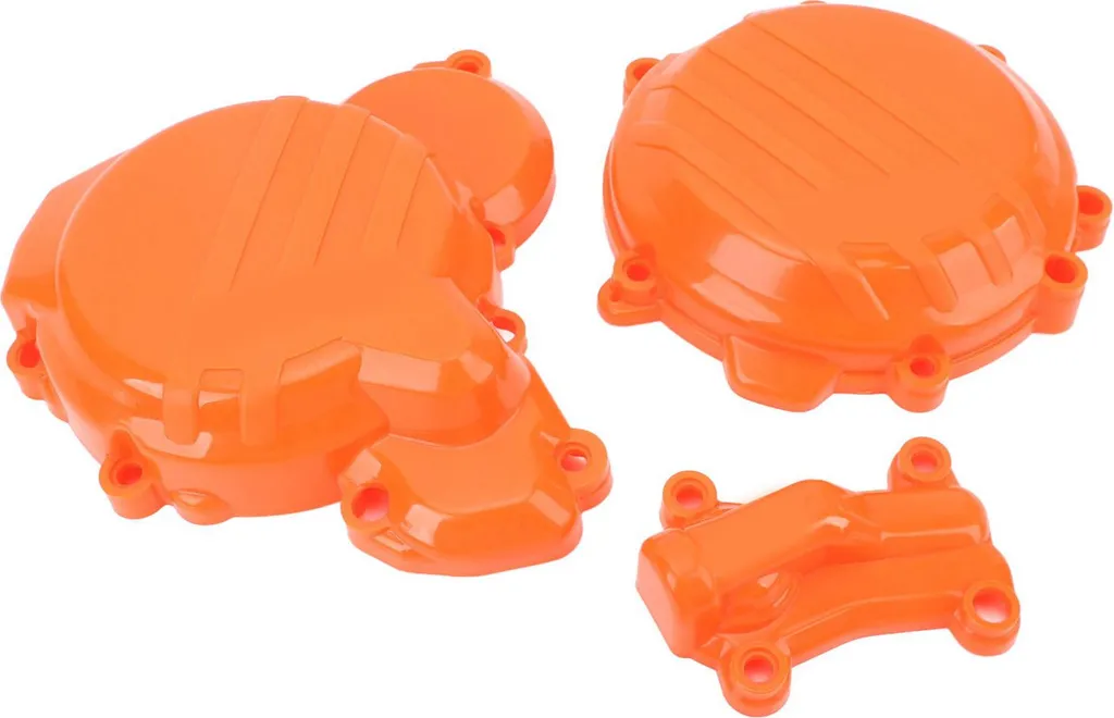 Protection d'embrayage moto orange en 3 parties pour KTM SX XC EXC TPI
