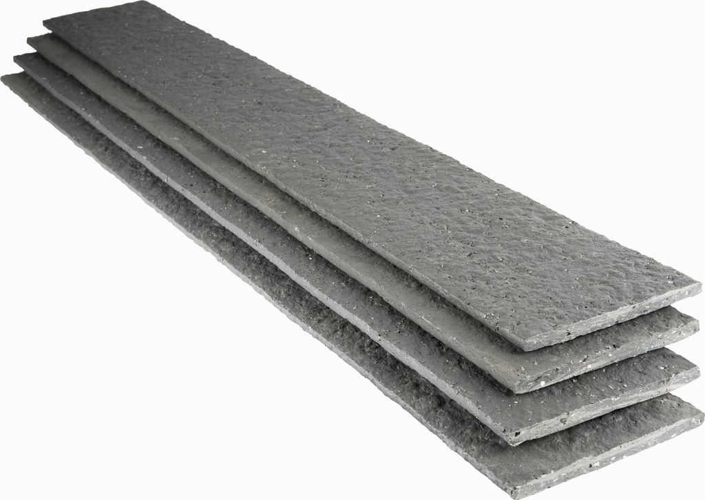 Recyklovaný plastový okrajový prvok na trávnik, sivý, 14 x Obrázok produktu 