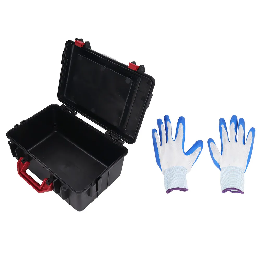 Boîte à outils en plastique rigide avec mallette de pièces portable
