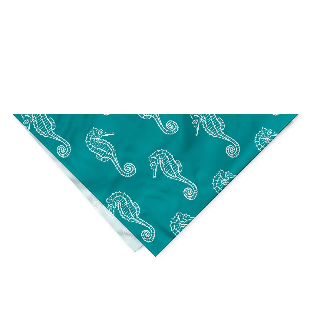 Bandana Cane ABAKUHAUS Seahorse 55x55 cm - Accessorio Mare Colorato - 2