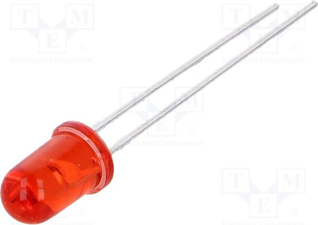 2x LED 5mm 3800÷6100mcd rot 20mA LL-503VT2E-V1-4DD LED Dioden THT 5mm 30° 1,6÷2,5V