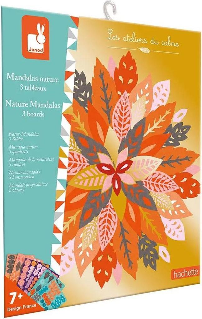Janod 3 Natur Mandala Gemälde Durchsichtig Durchsichtig One Size