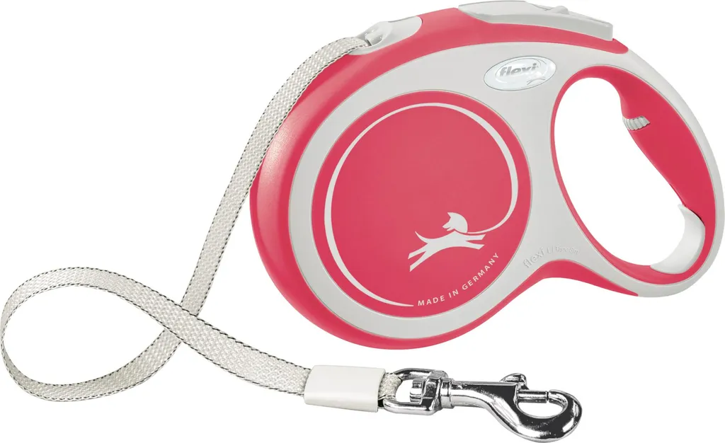 Laisse Enrouleur 8 m flexi CONFORT Rouge : Accessoire de Balade Premium