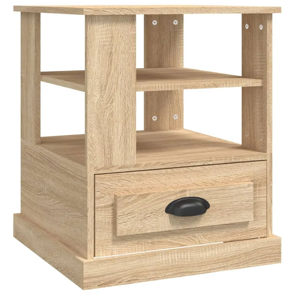 Tavolino in rovere Sonoma 50x50x60 cm materiale a base di legno