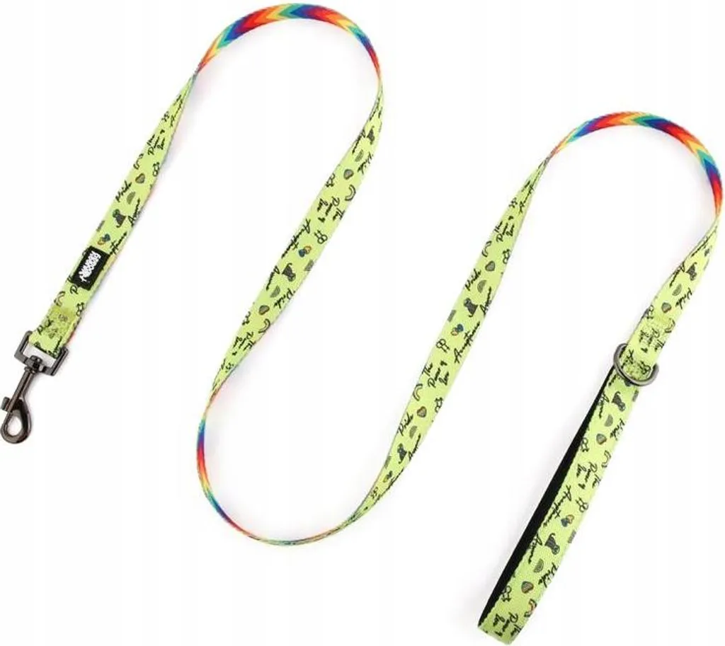 Guinzaglio Colorato HUGGY DOGGY M 1,5m - Stile e Forza per Cani
