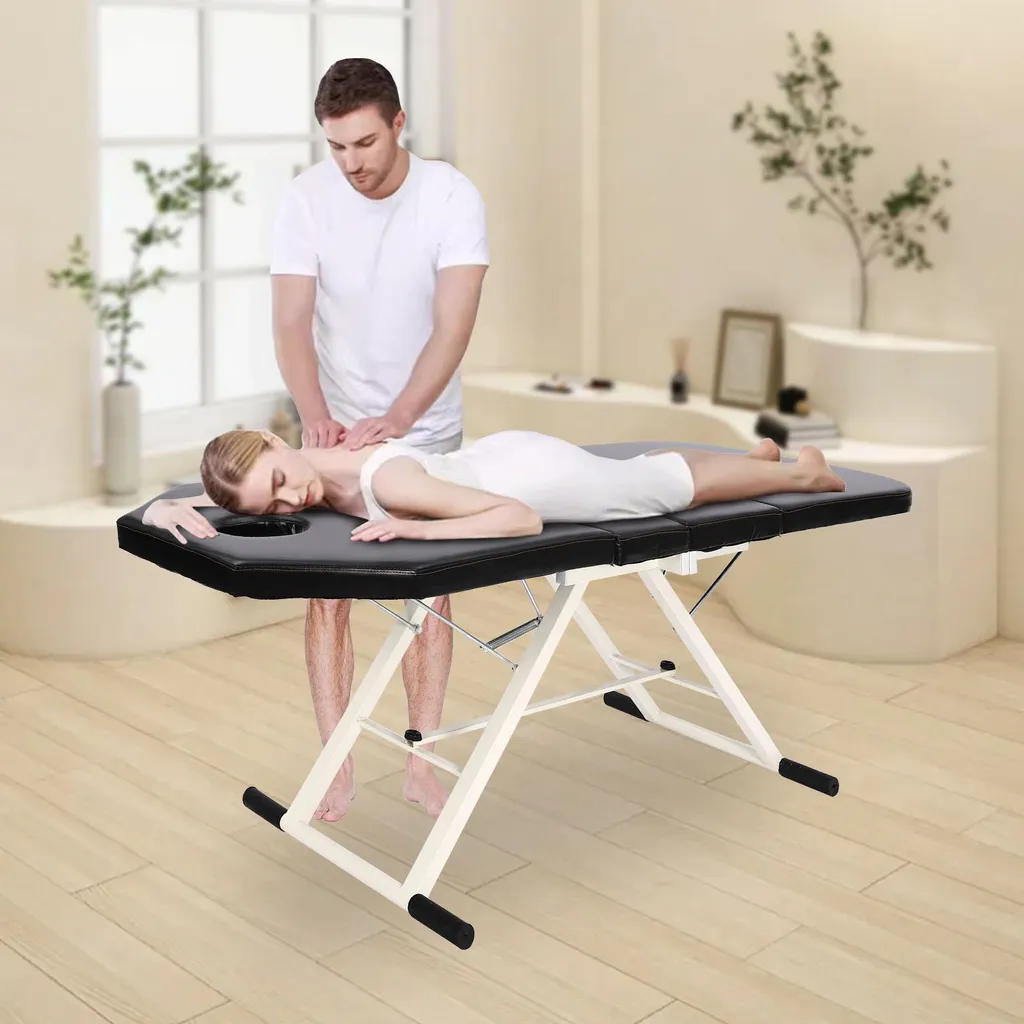 Table de massage ajustable contre le mal de dos - Pliable et légère - 4