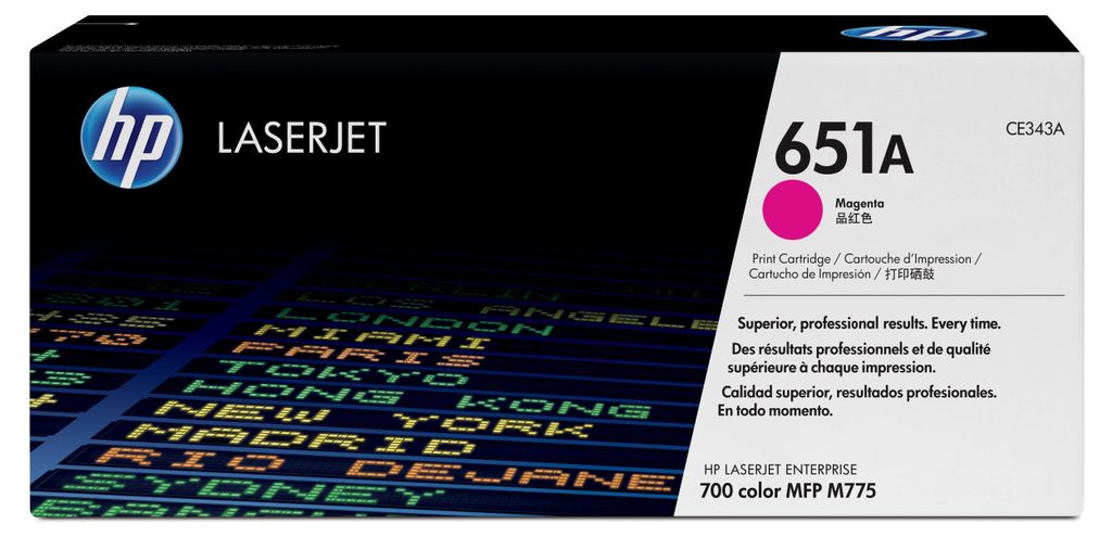 HP Purpurová originálna tonerová kazeta 651A LaserJet, Obrázok produktu 