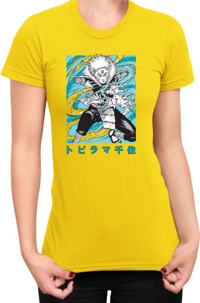 Damen T-Shirt Naruto Tobirama Senju, Lady L / Gelb