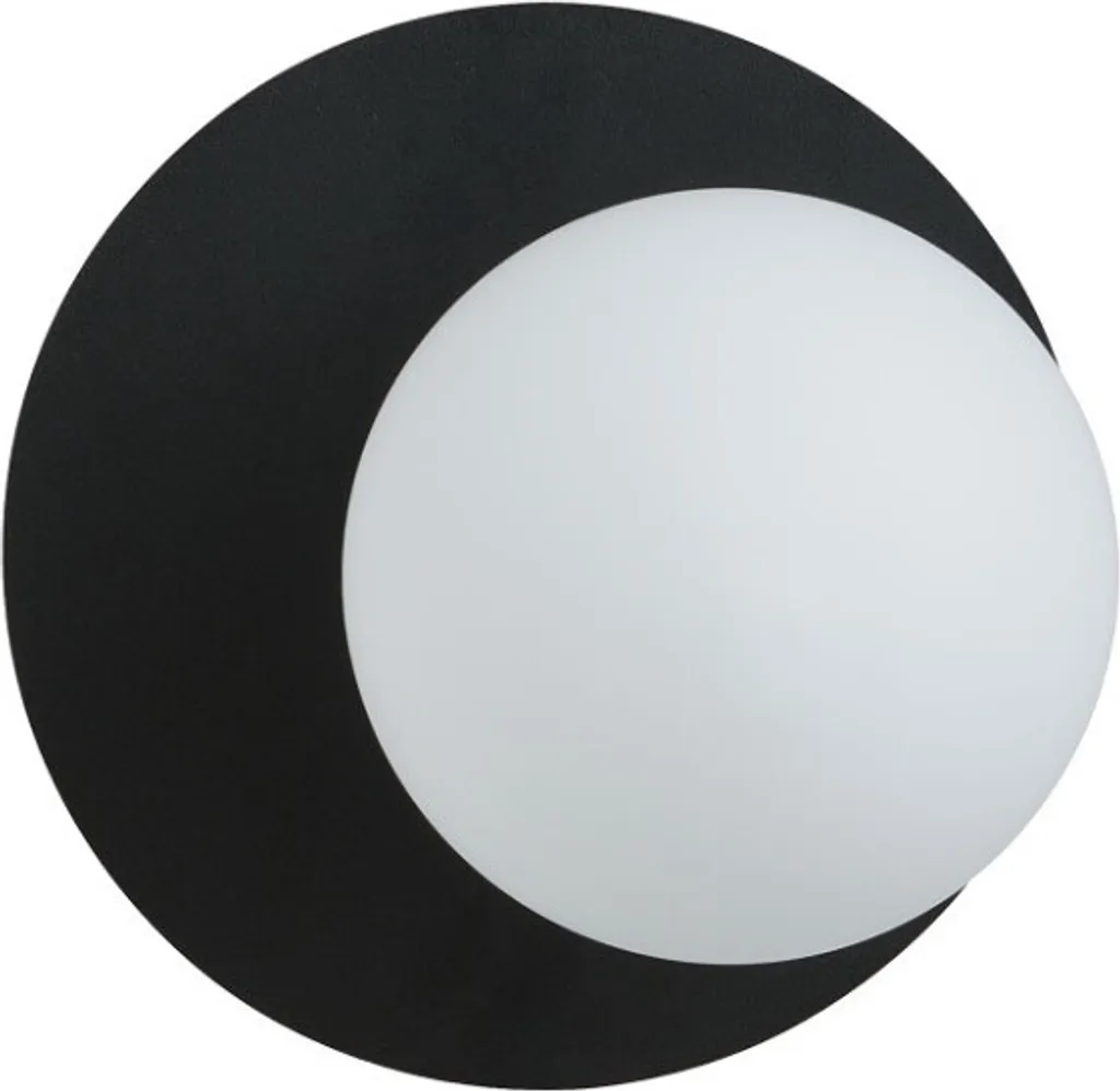 Applique Murale OSLO BLACK/OPAL E14 Emibig 1187/K1 - Luminaire Design Noir