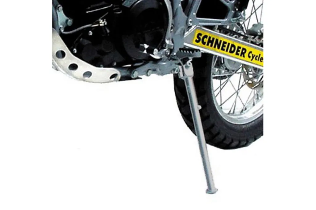 Béquille latérale robuste en aluminium gris pour roues de 17 pouces moto