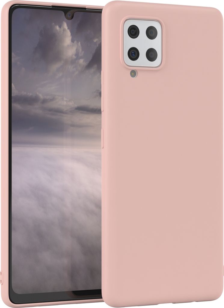 EAZY CASE - TPU Hülle für Samsung Galaxy A42 5G, TPU Case stoßfeste Handyhülle, weiches Cover mit Kameraschutz, Silikonhülle in Rosa