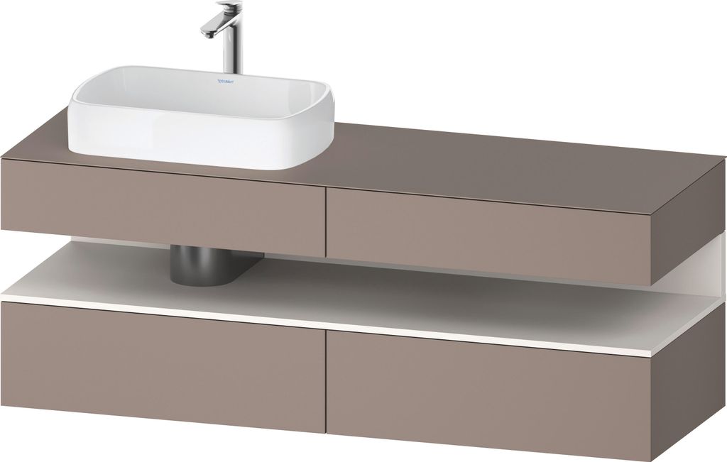 DURAVIT QA4777084430010 QTG KWTU WH Ek. 1600x550x600 bs. Mt.