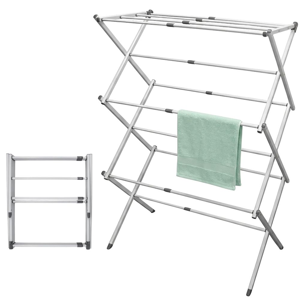 Séchoir à linge télescopique blanc, longueur de séchage Image du produit 