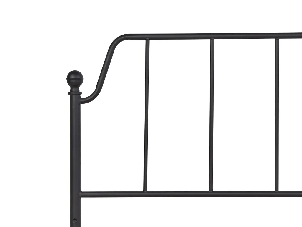 Cadre de lit double 180x200 en métal noir style industriel chic BELIANI