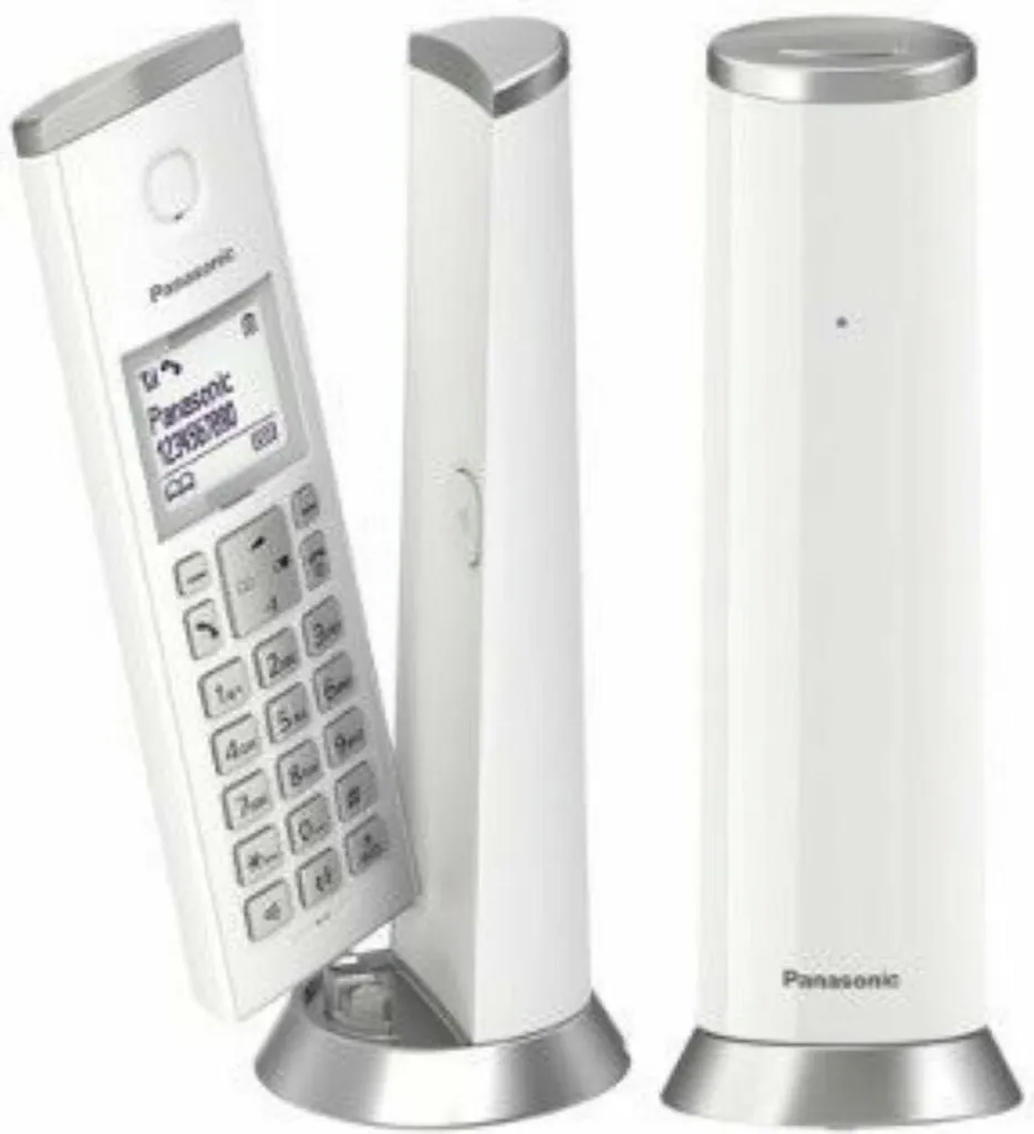 Téléphone DECT Panasonic KX-TGK212 mode ECO et répertoire 50 numéros blanc