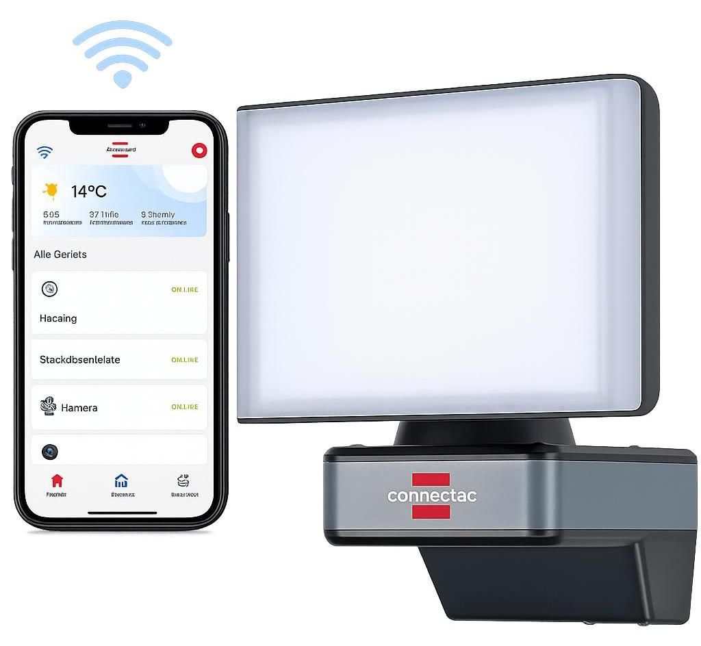 Brennenstuhl Connect WiFi LED Außenstrahler WF 2050 – 20W, Produktbild 