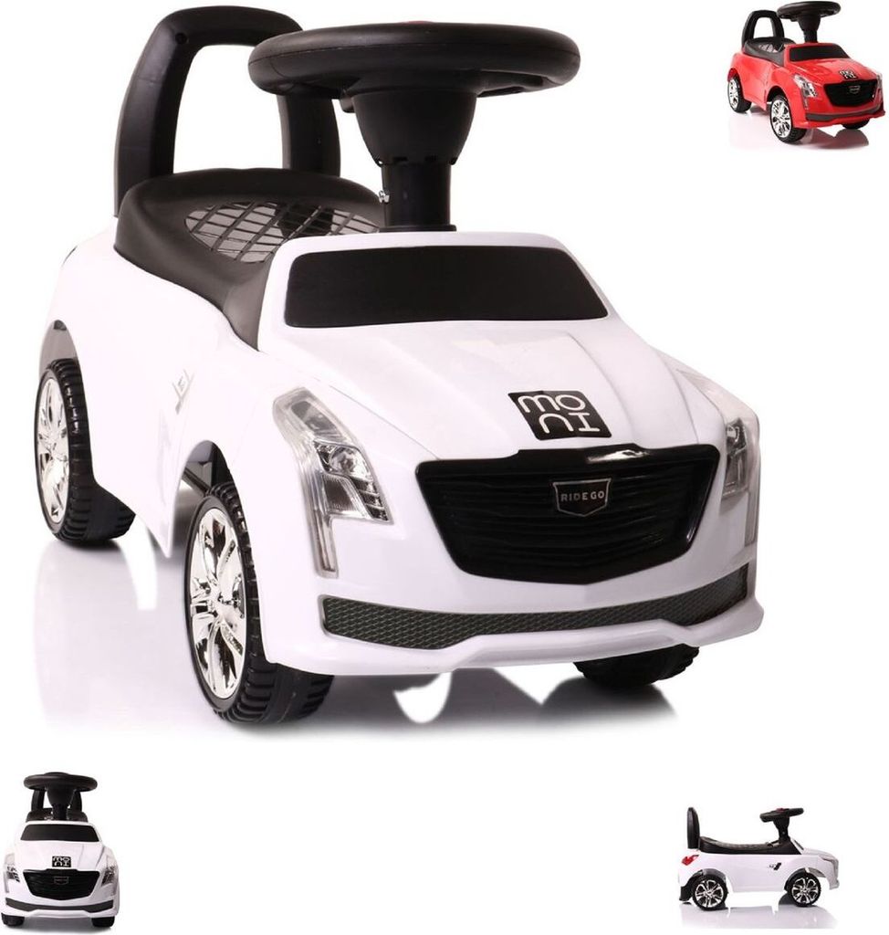 Rutscher, Kinderauto Leopard JY-Z01D mit Musikfunktion, ab 18 Monate bis 25 kg weiss