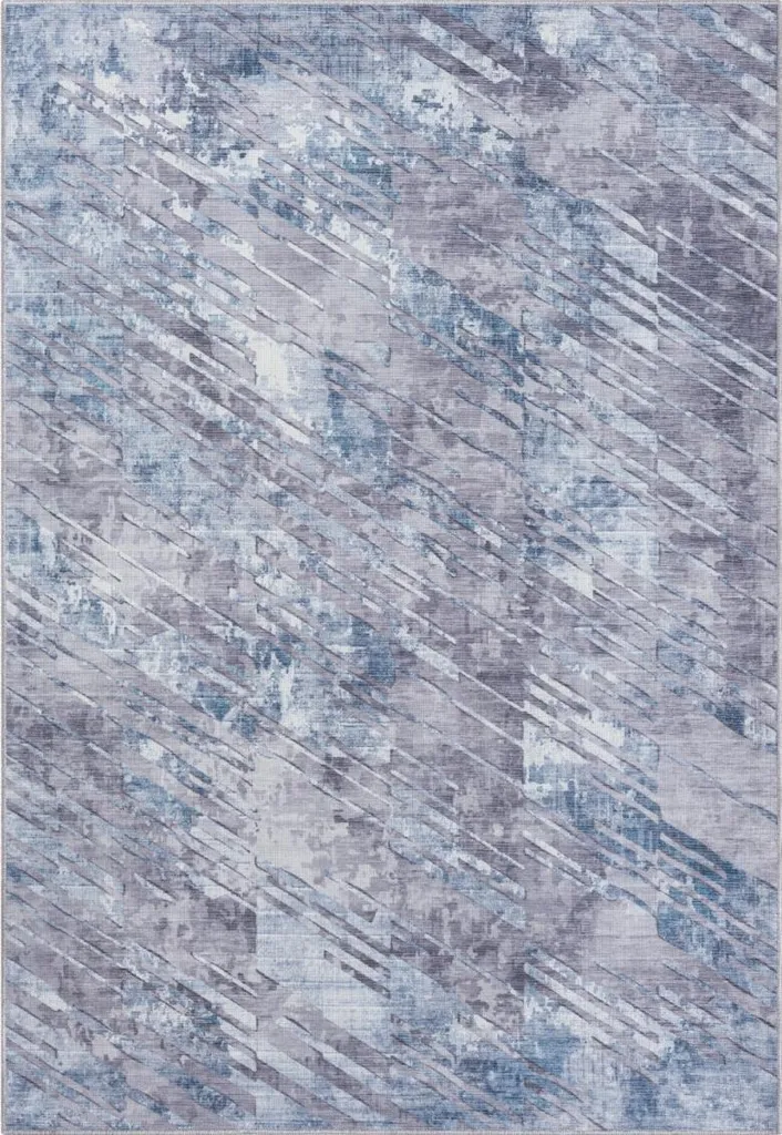 Tapis de Salon et Terrasse Gris 160x230 cm - Tissage Plat Multi-usage