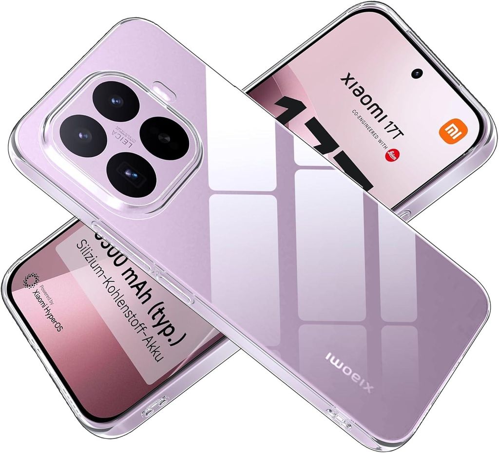 CLM-Tech Hülle kompatibel mit Xiaomi 17T - keine Vergilbung Produktbild 