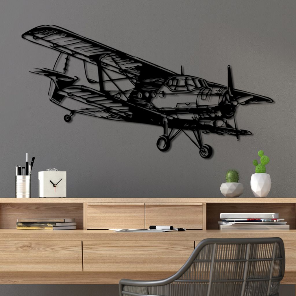 Wallity, Aereo-1, Dekoratives Wandaccessoire aus Metall, Produktbild 