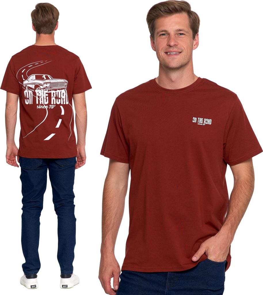 Moraj | Männliches T-shirt - Klassische Form - Hochwertige Baumwolle - Kurzarm - Motorsport Stil
