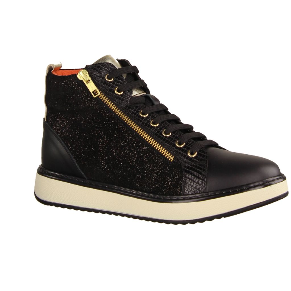 Liromed 940 hoher Halbschuh, Damen, Boots, Schwarz. Leder, NEU - Damenschuhe Bequeme Schnürschuhe, Schwarz, leder (stretch)